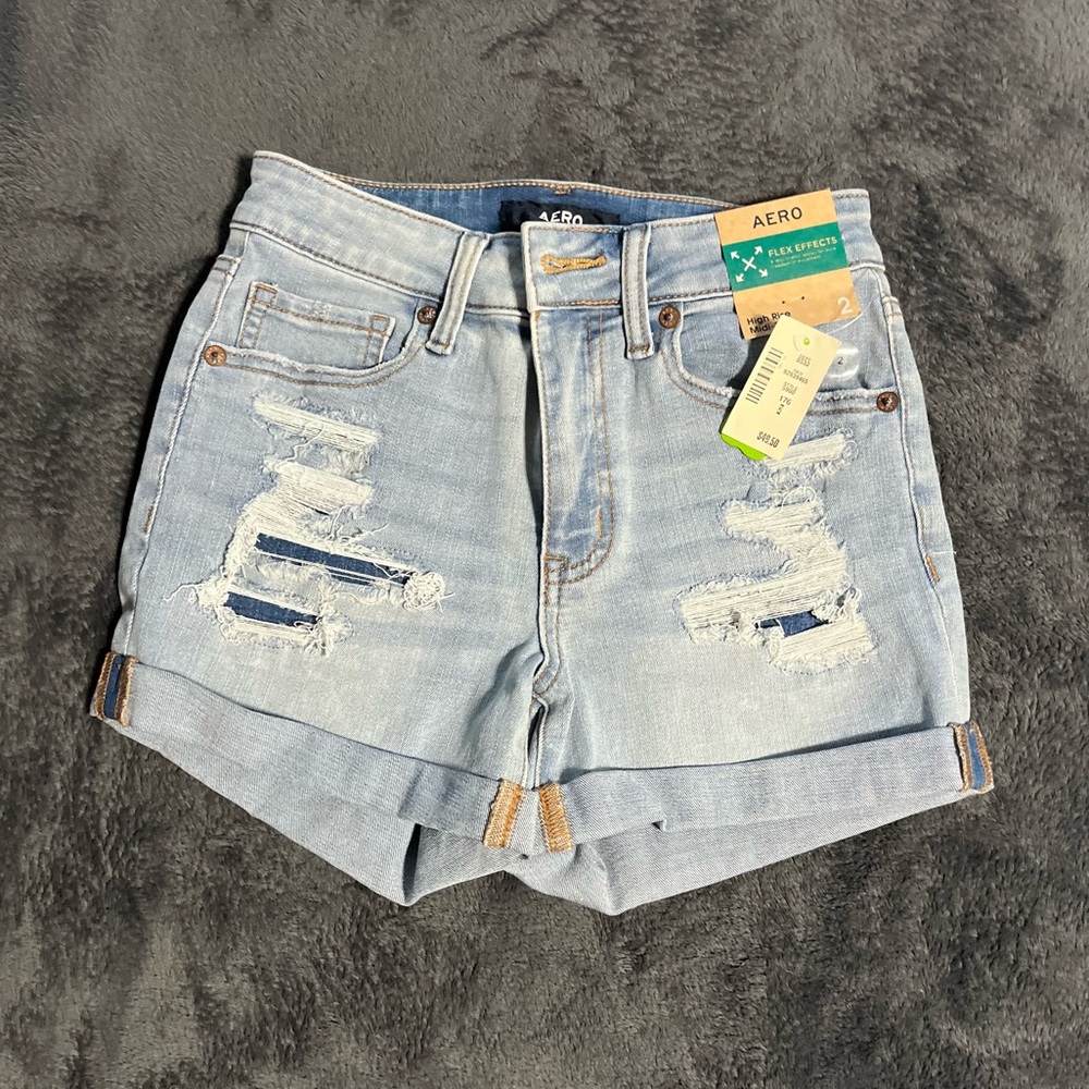Aeropostale: High Rise Midi-3”, size 2